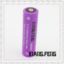 3.7V Xiangfeng 18650 2200mAh 40A Imr Batterie au lithium rechargeable Batterie Fabricants Nipple Buttom Top